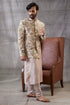 Mehr Printed Jacket With Kurta Set